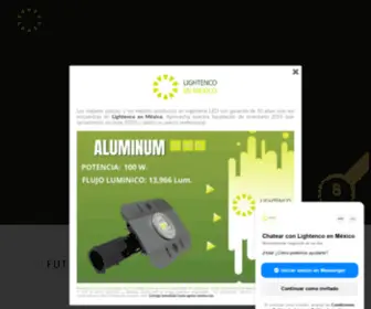 Lightenco.com.mx(Luminarias led) Screenshot