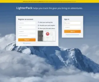 Lighterpack.com(Lighterpack) Screenshot