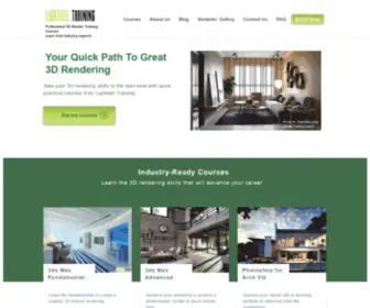Lightfeeltraining.com(Your Quick Path To 3D Rendering) Screenshot