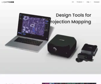 Lightform.com(Design Tools for Projection) Screenshot