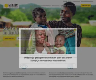 Lightfortheworld.be(Licht voor de Wereld) Screenshot