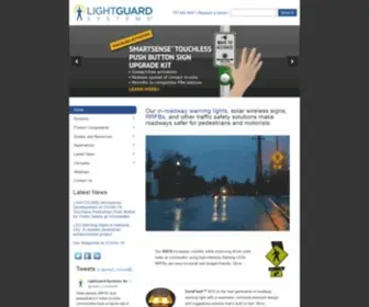 Lightguardsystems.com(In-Roadway Lighted Crosswalks) Screenshot