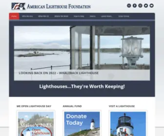 Lighthousefoundation.org(The American Lighthouse Foundation) Screenshot