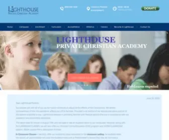 Lighthousepca.com(Private Christian School) Screenshot