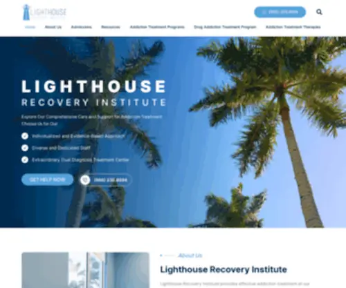 Lighthouserecoveryinstitute.com(Drug Rehab at Lighthouse) Screenshot