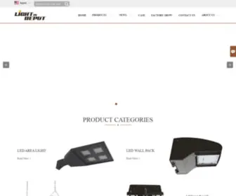 Lightindepot-US.com(LED Area Light) Screenshot