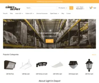 Lightindepot.com(Light in Depot) Screenshot