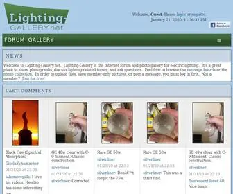 Lighting-Gallery.net(Index) Screenshot