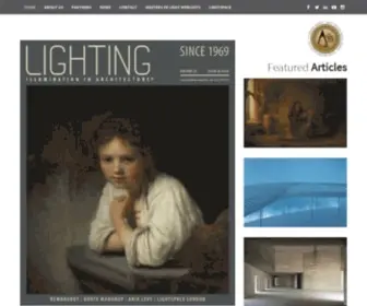 Lighting.co.uk(Illumination in architecture) Screenshot