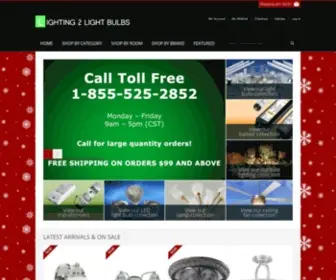 Lighting2Lightbulbs.com(We carry Lighting Fixtures) Screenshot