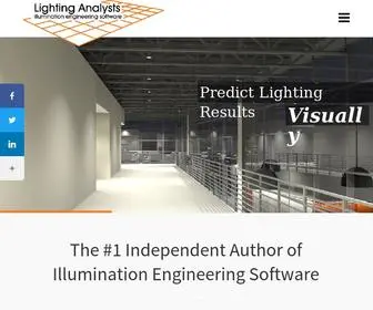 Lightinganalysts.com(Authors of lighting software programs) Screenshot