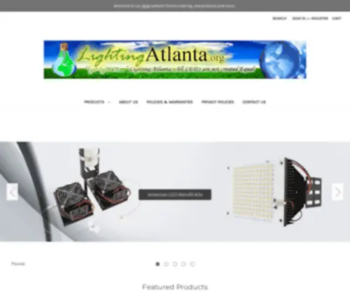 Lightingatlanta.org(Industrial LED Lighting) Screenshot