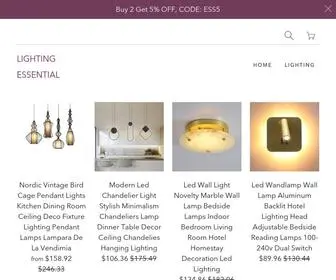 Lightingessential.com(Lighting Essential) Screenshot