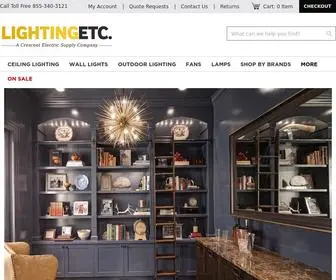 Lightingetc.com(Home Lighting Fixtures for the Kitchen) Screenshot