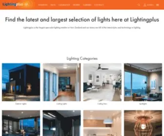 Lightingplus.co.nz(Lighting for Sale Online & In) Screenshot