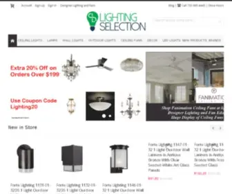 Lightingselection.com(Lighting Store NJ) Screenshot