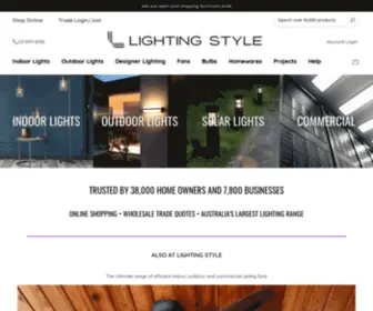 Lightingstyle.com.au(Lighting) Screenshot