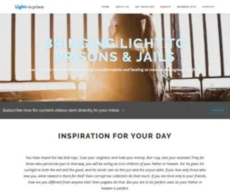 Lightinprison.org(Bringing light to prisons and jails) Screenshot