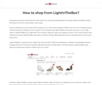 Lightinthebox.cam(Global Online Shopping for Dresses) Screenshot