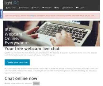 Lightirc.com(MetaDescription) Screenshot