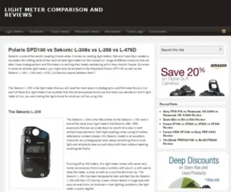 Lightmetervs.com(Polaris SPD100 vs Sekonic L) Screenshot