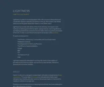 Lightness.co.uk(Data Visualisation) Screenshot