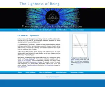 Lightnessofbeingbook.com(The Lightness of Being) Screenshot