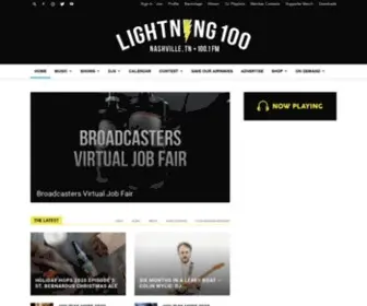 Lightning100.com(Lightning 100) Screenshot