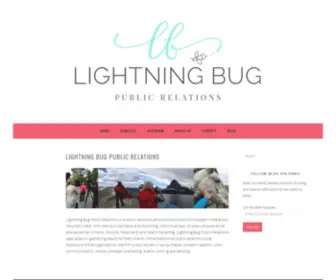 Lightningbugpublicrelations.com(Lightning Bug Public Relations) Screenshot