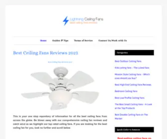 Lightningceilingfans.net(Lightningceilingfans) Screenshot