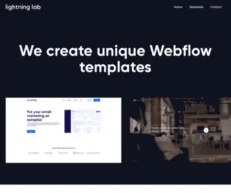 Lightninglab.design(Stunning Webflow Templates) Screenshot