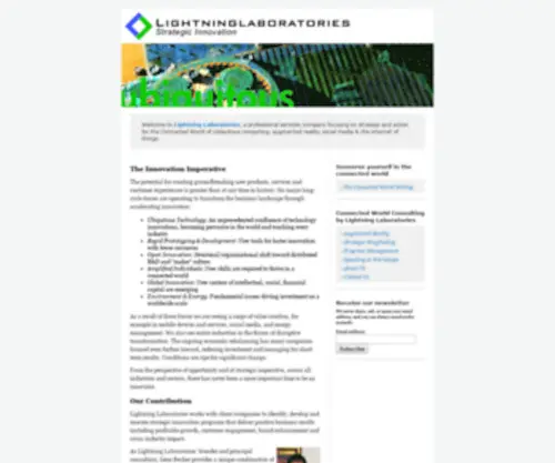 Lightninglaboratories.com(Lightning Laboratories) Screenshot