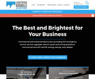 Lightningmobileelectric.com(Industrial & Commercial Lighting Colorado) Screenshot