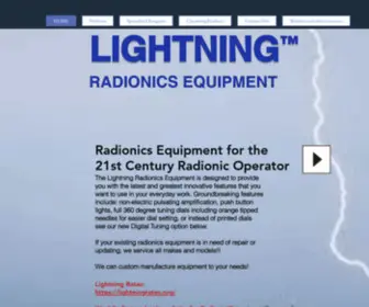 Lightningpower.org(Lightning Radionics) Screenshot