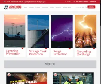 Lightningprotection.com(Lightning Protection by Lightning Eliminators And Consultants) Screenshot