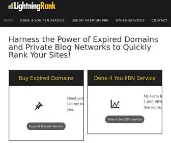 Lightningrank.com(Lightning Rank) Screenshot