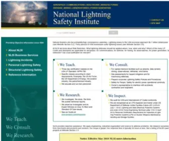 Lightningsafety.com(National Lightning Safety Institute) Screenshot