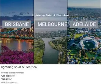 Lightningsolar.com.au(Lightning Solar & Electrical) Screenshot