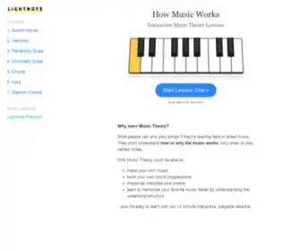 Lightnote.co(Music Theory Lessons) Screenshot
