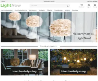 Lightnow.se(Vi erbjuder belysning för hem och företag) Screenshot