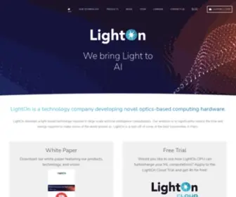 Lighton.ai(Front page) Screenshot