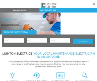 Lightonelectrics.com.au(Lighton Electrics) Screenshot