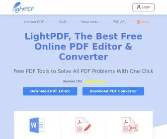 Lightpdf.com(AI-Powered Free Online PDF Editor, Converter & Reader ) Screenshot