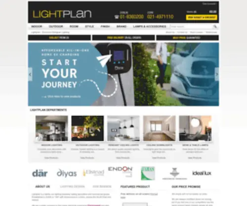 Lightplan.ie(Exclusive Designer Lighting for the home and retail space) Screenshot