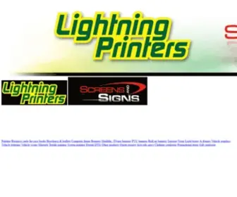 Lightprint.co.za(Lightning Printers // Screens and Signs) Screenshot