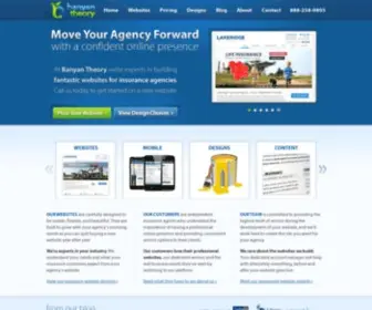 Lightrailsites.com(Responsive Insurance Agency Websites by Banyan Theory) Screenshot