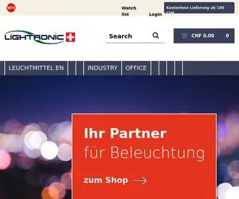 Lightronic-Shop.ch(Lightronic Shop) Screenshot