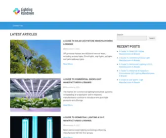 Lightrundown.com(Resources for Buyers of Commercial LED lighting) Screenshot