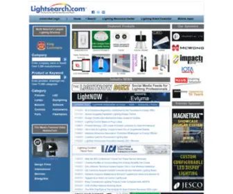 Lightsearch.com(The Lighting Manufacturer & Product Source for Professionals) Screenshot