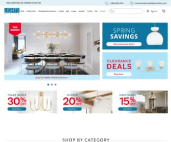 Lightsonline.com(Residential Lighting) Screenshot